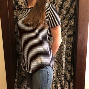 Striped Cotton Tee shirt